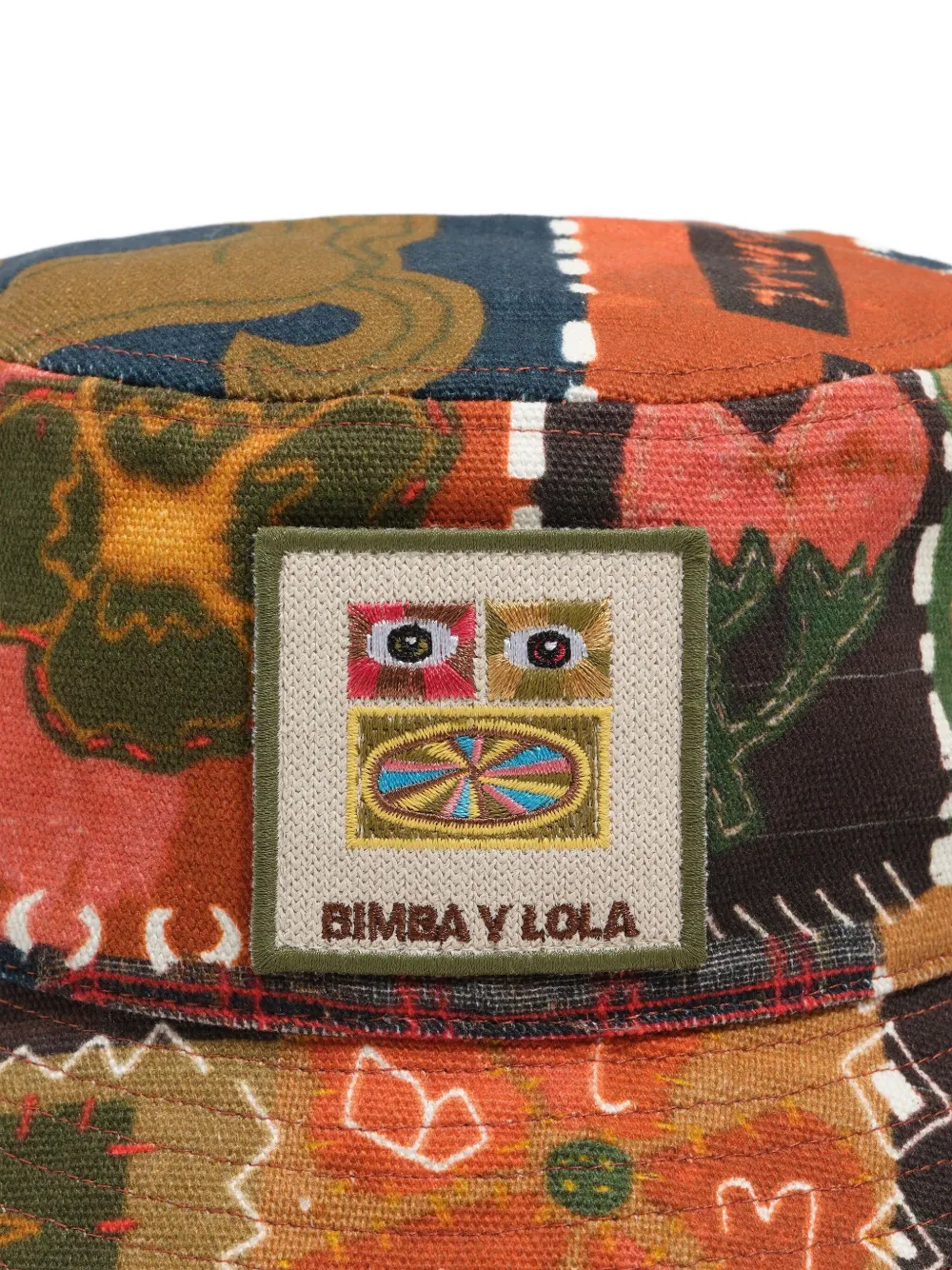 Bimba Y Lola Travellers Patchwork Bucket Hat In Multi