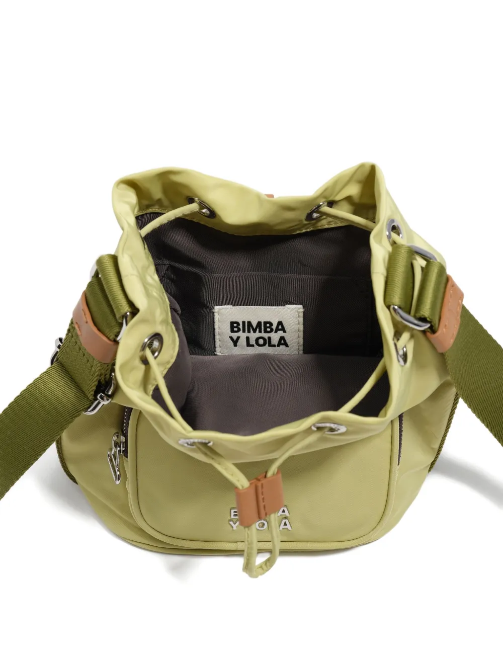 Bimba Y Lola Drawstring Mini Bag In Green