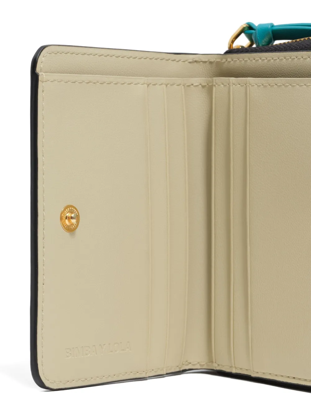 Bimba Y Lola Zip-around Leather Wallet In Black