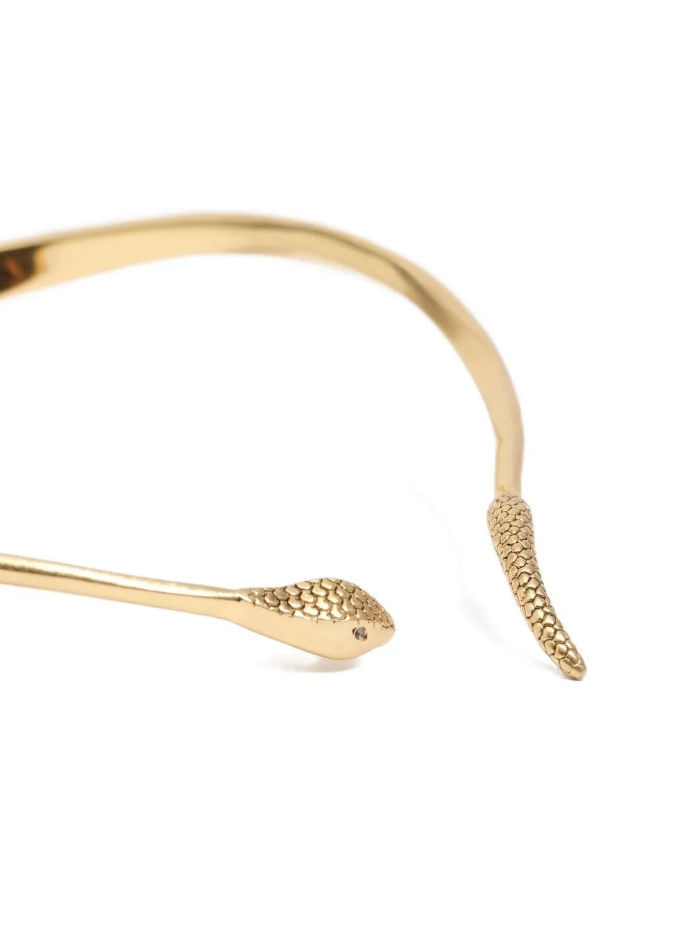 Bimba Y Lola Snake-head Choker Necklace In Gold