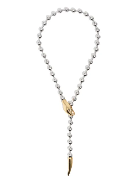 Bimba y Lola beaded snake necklace