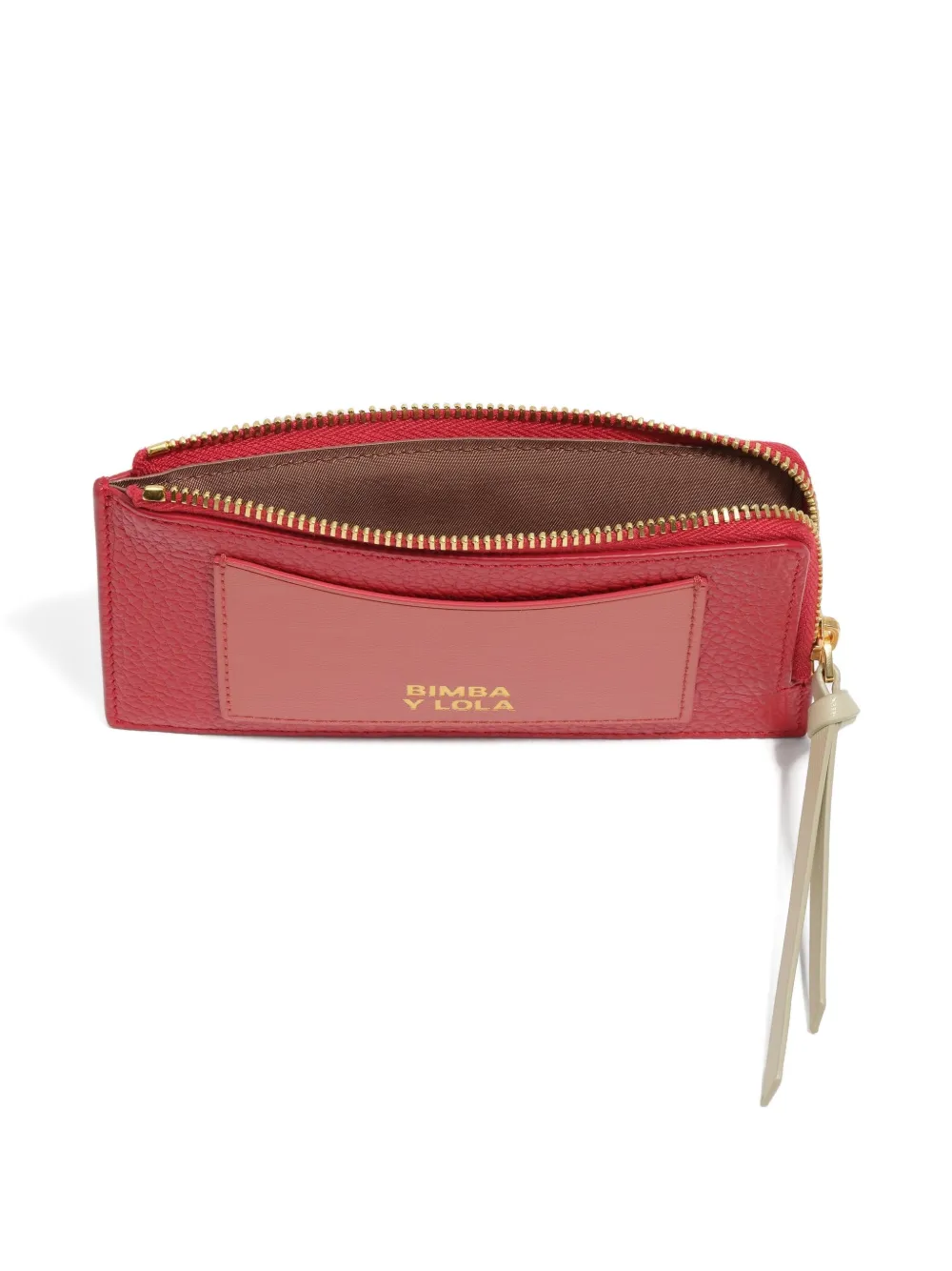 Bimba Y Lola Zip-fastening Panelled Purse In Red