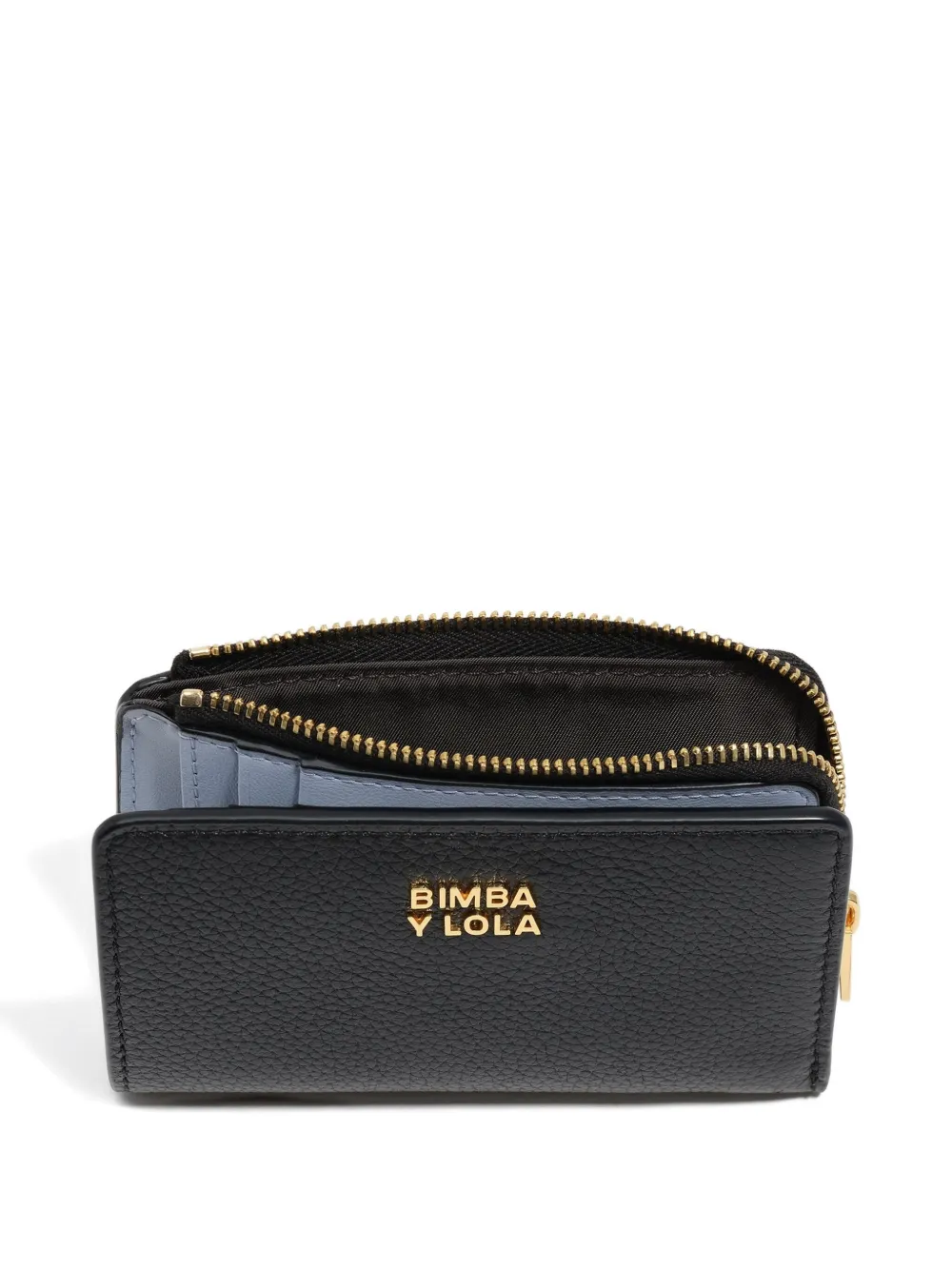 Bimba Y Lola Zip-fastening Leather Wallet In Gold