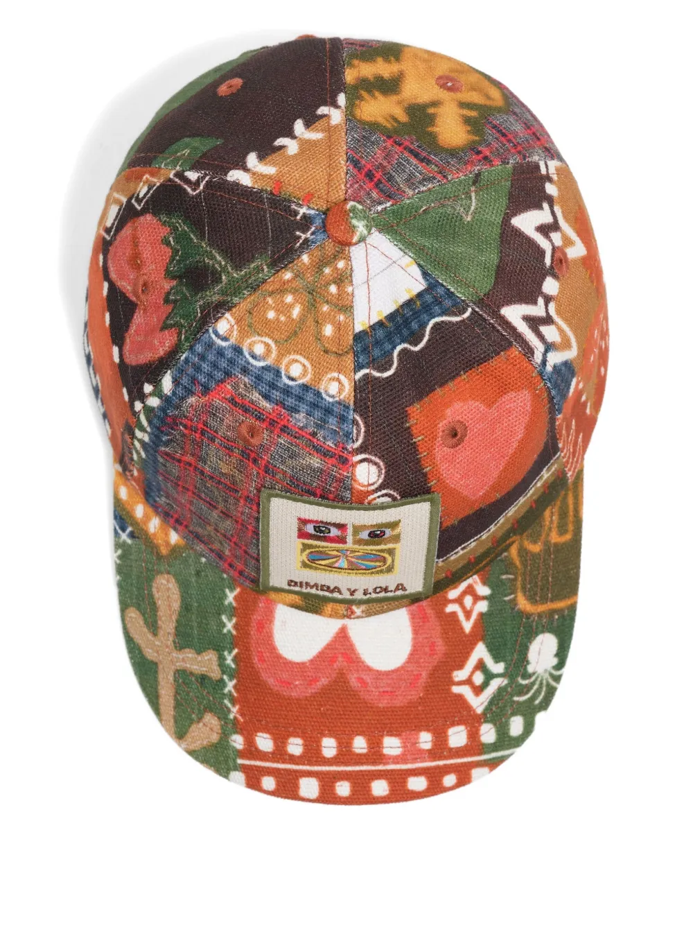 Bimba Y Lola Travellers Patchwork Baseball Cap In Multi