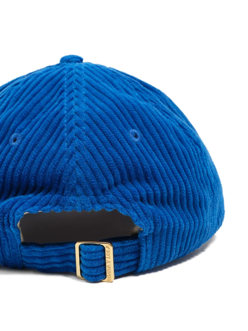 Bimba Y Lola Corduroy Logo Cap In Blue