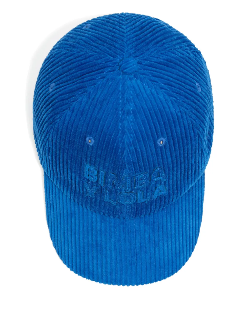 Bimba Y Lola Corduroy Logo Cap In Blue