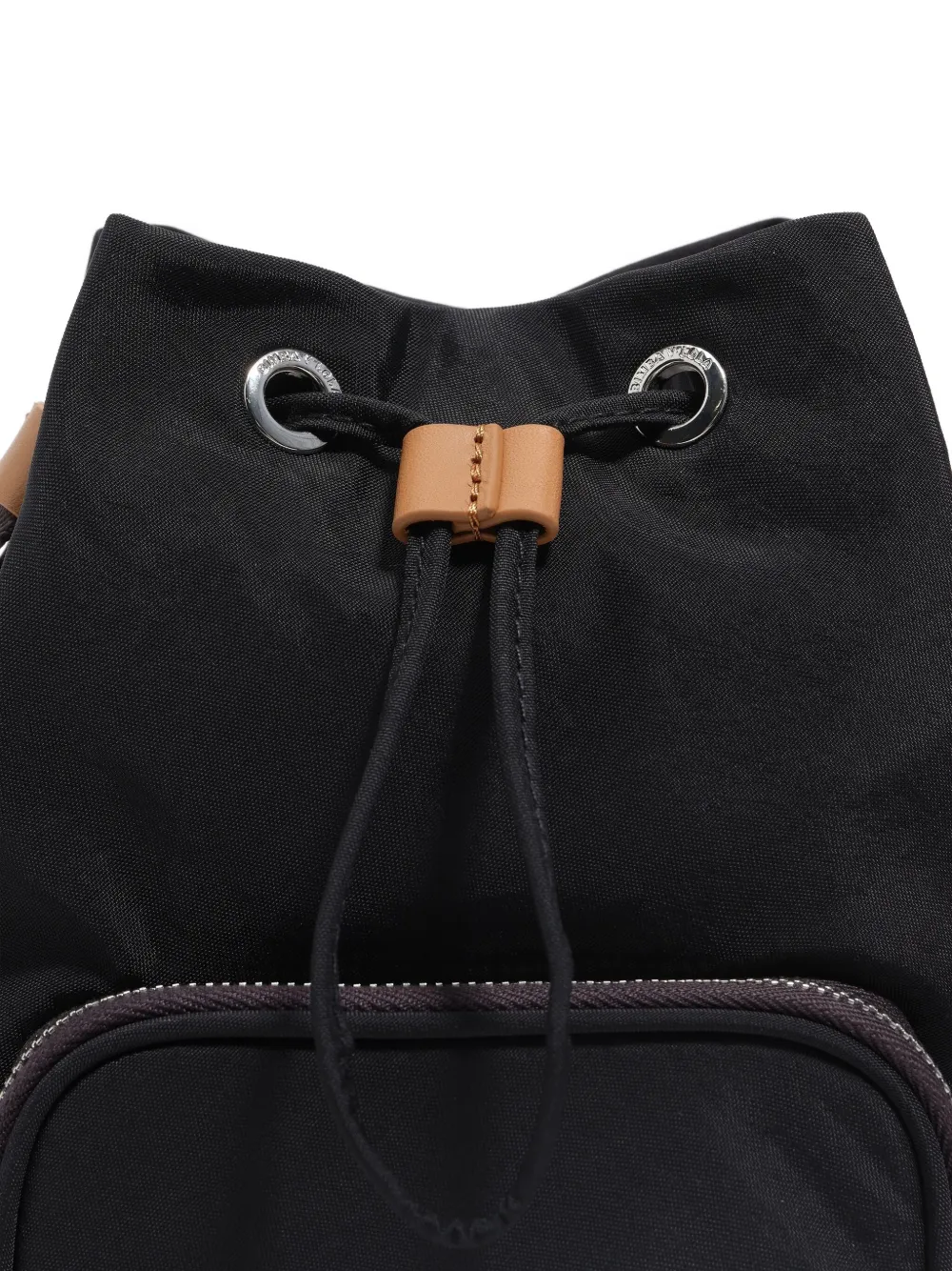 Bimba Y Lola Drawstring Bucket Bag In Black