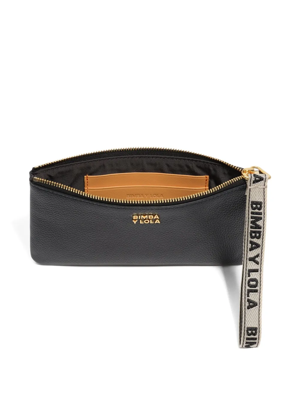 Bimba y Lola Leren buidel met rits - Zwart