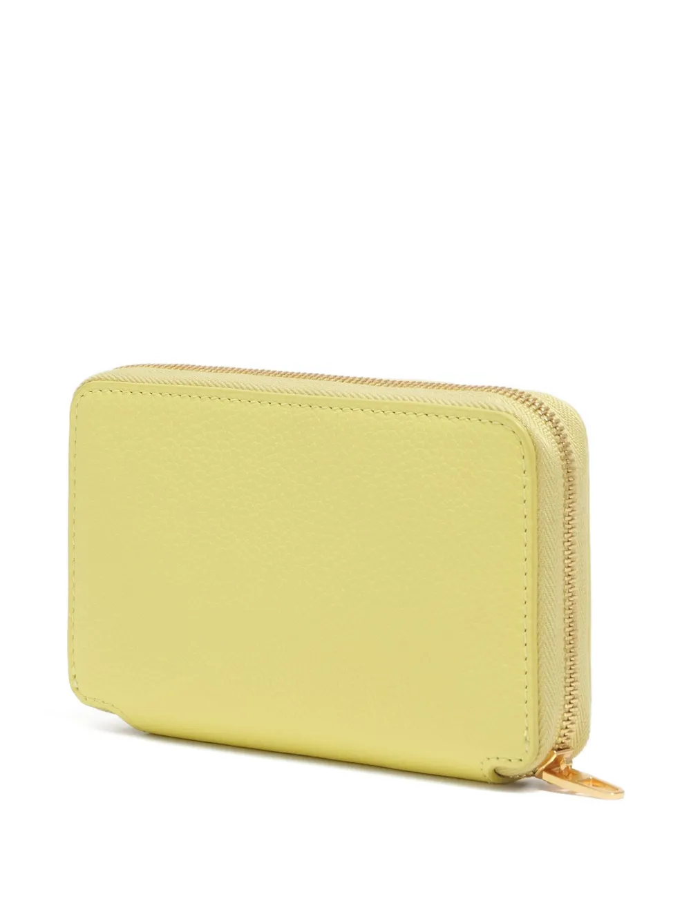 Bimba Y Lola Zip-around Leather Purse In Yellow