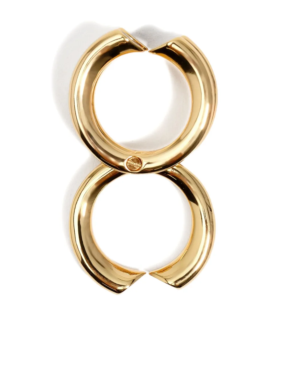 Bimba Y Lola Heart Triple Modular Ring In Gold