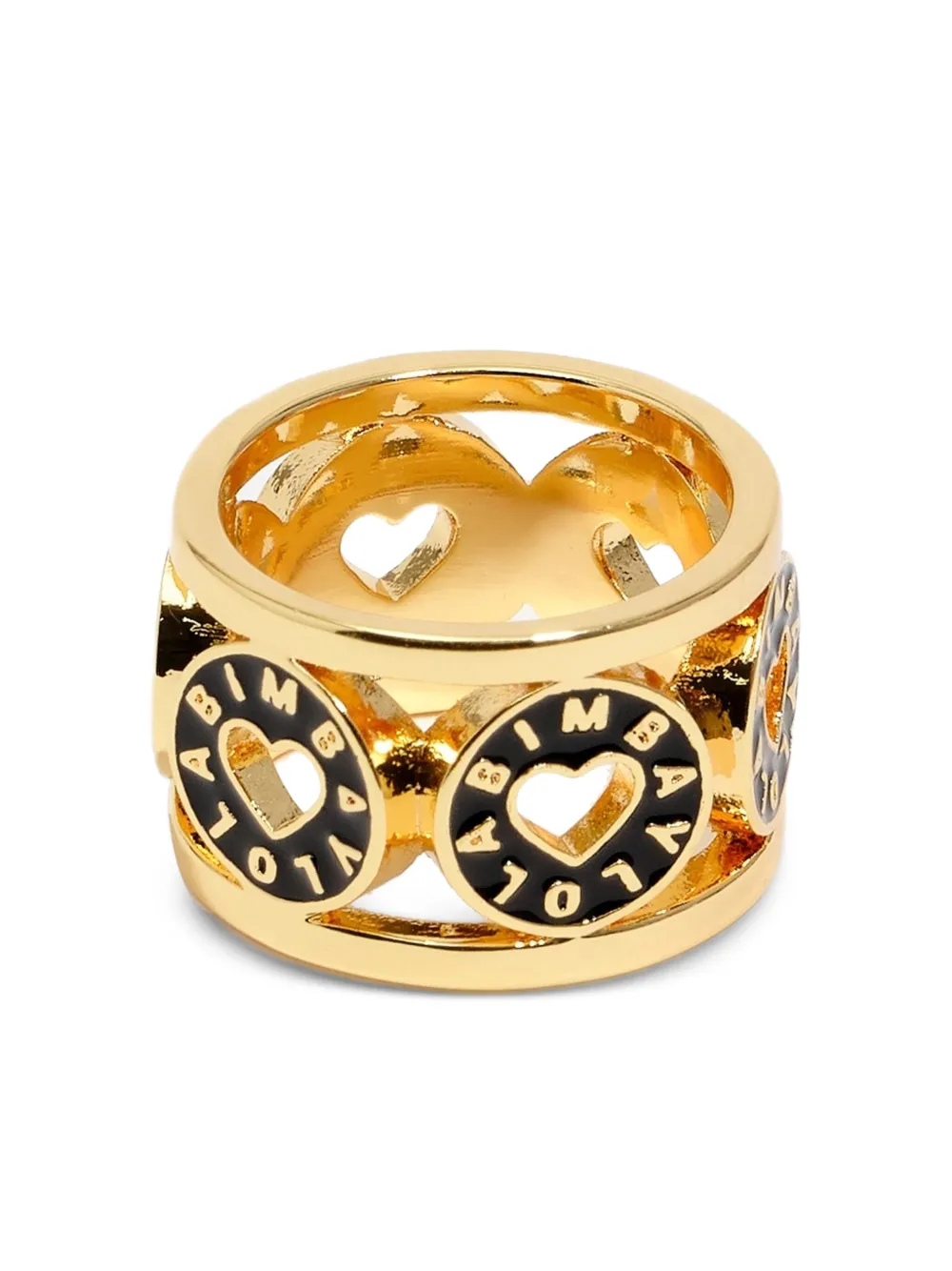 Bimba y Lola Ring met uitgesneden harten - Goud