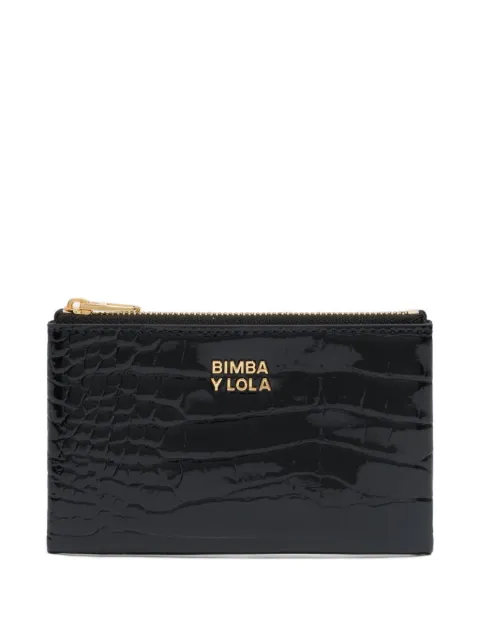 Bimba y Lola portefeuille zippé à motif débossé
