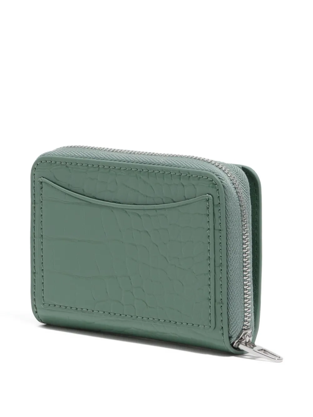 Bimba Y Lola Crocodile-effect Zip-around Wallet In Green