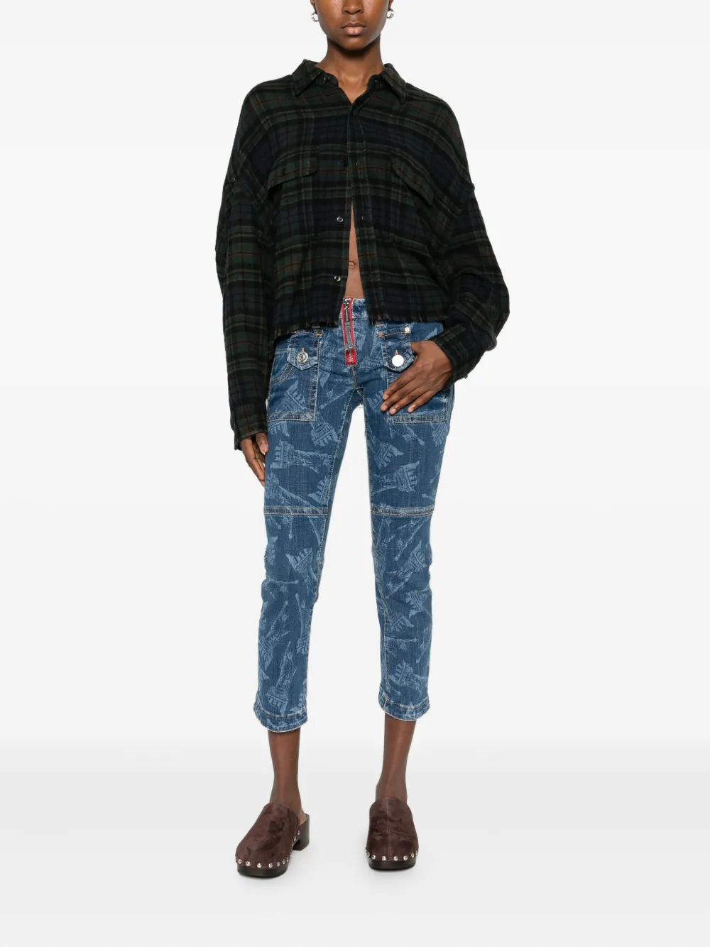 DSQUARED2 Statue of Liberty printed skinny jeans | Skinny Jeans | Image 2