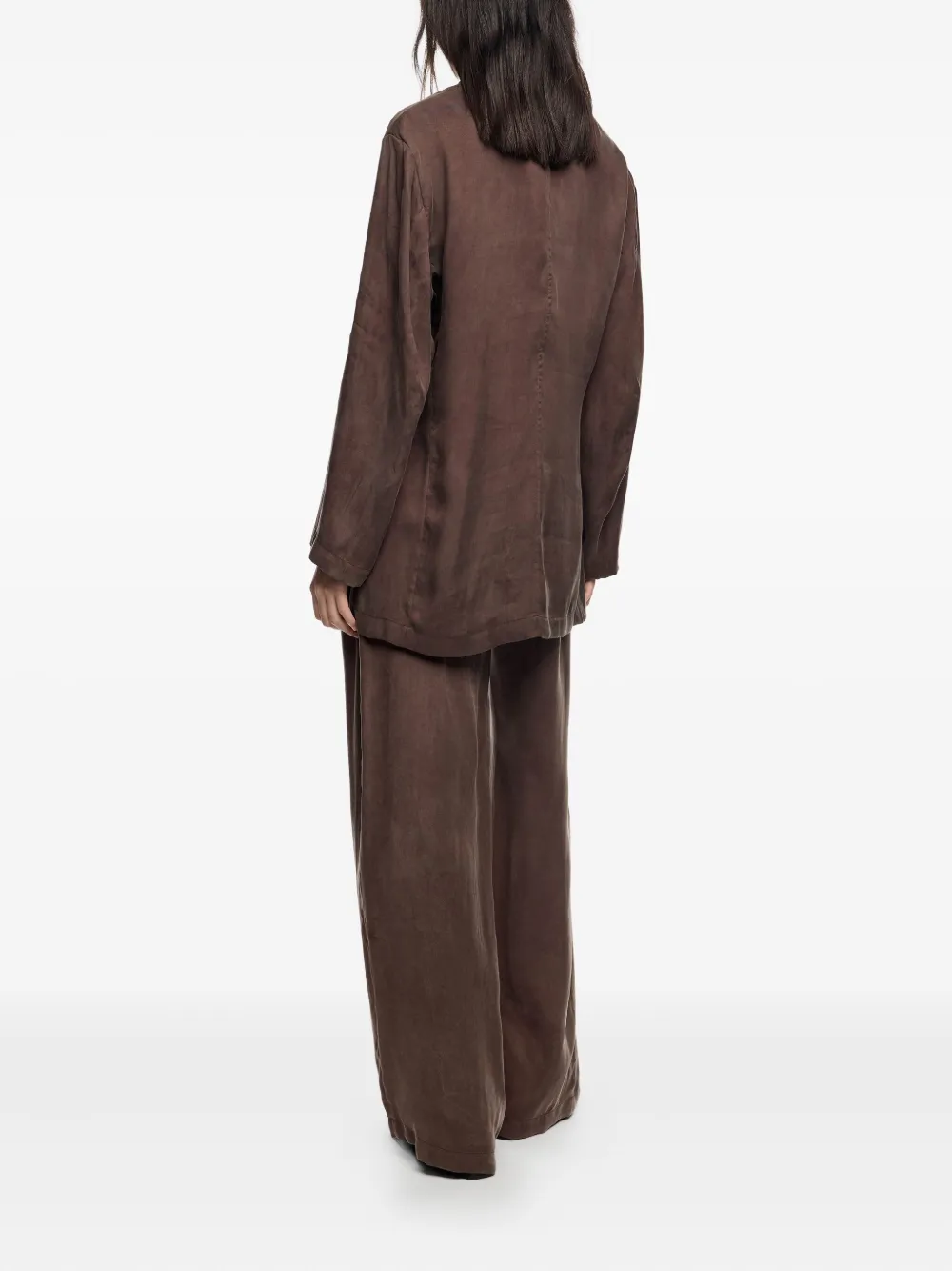 Bimba Y Lola Wrap-front Pocket Jacket In Brown