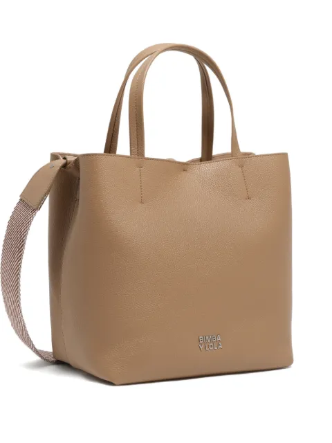 Bimba y Lola textured-leather tote bag