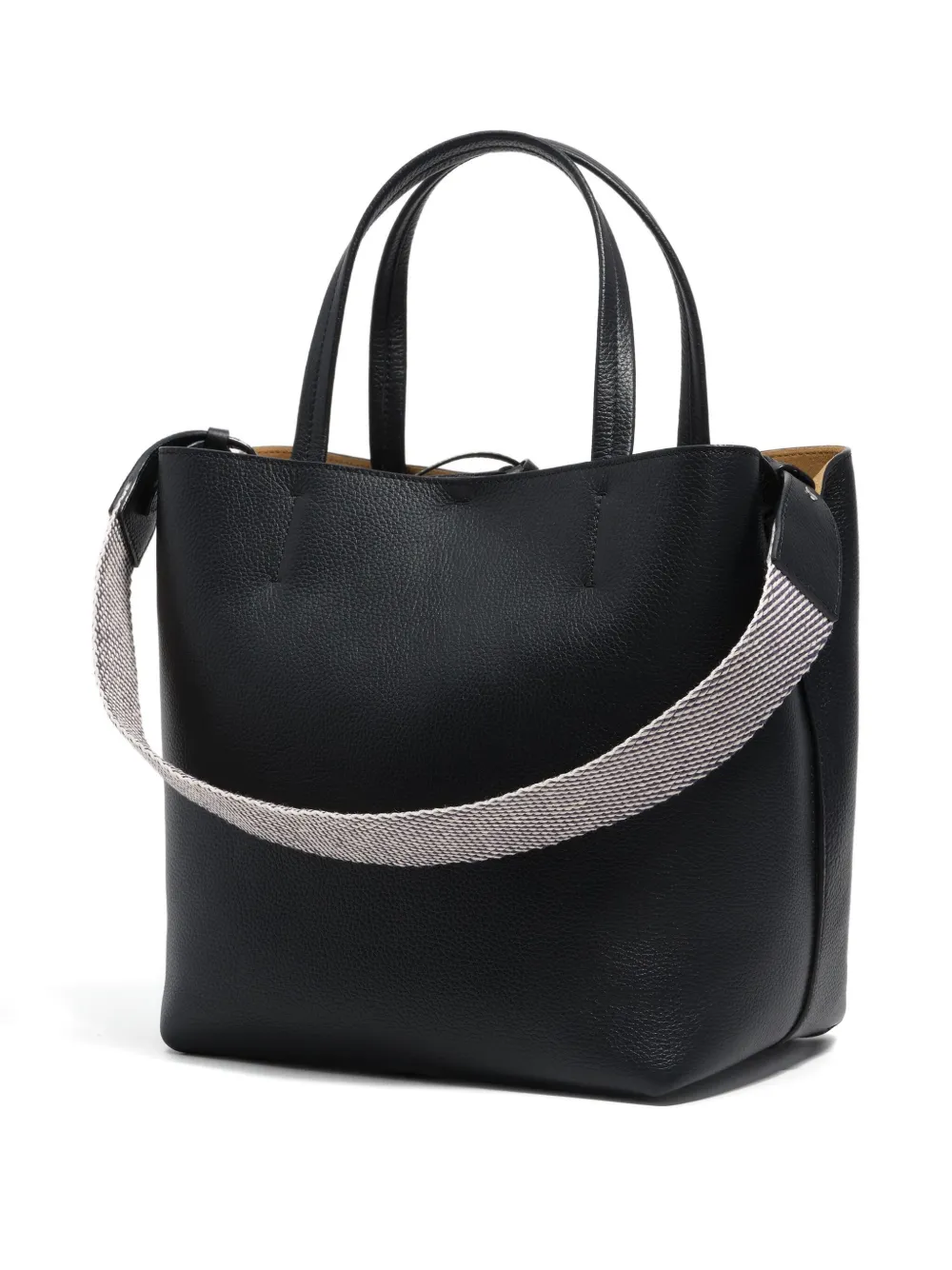 Bimba Y Lola Leather Tote Bag In Black