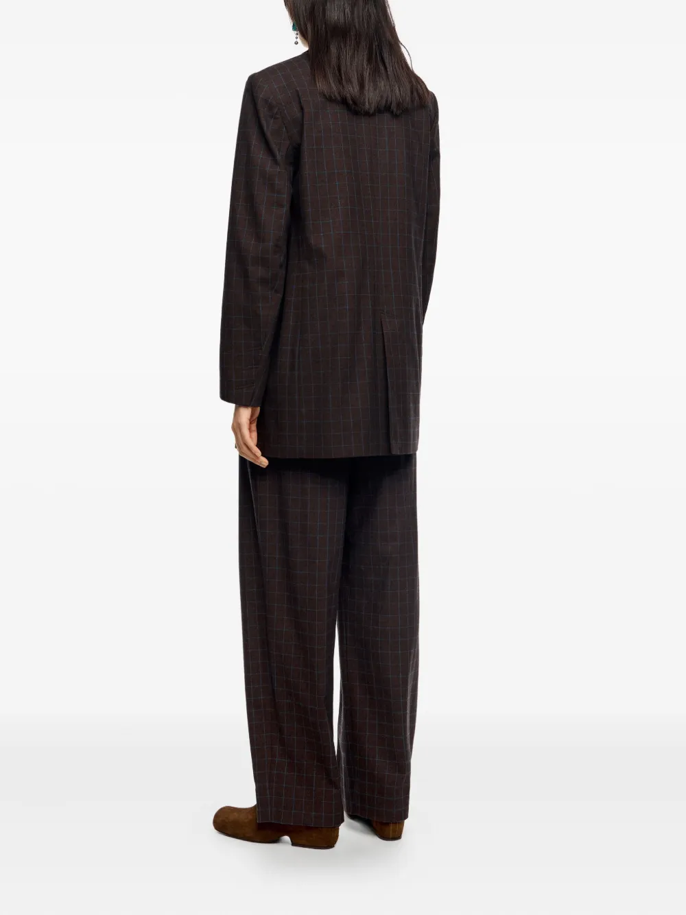 Bimba y Lola Geruite blazer Bruin