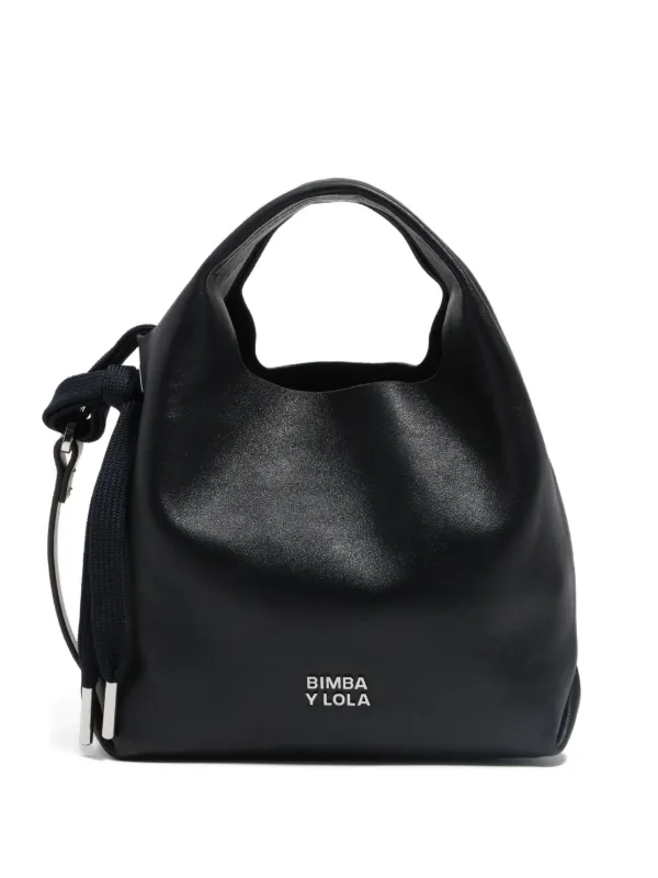 Bimba y Lola Bolso Shopper De Piel Negro FARFETCH ES
