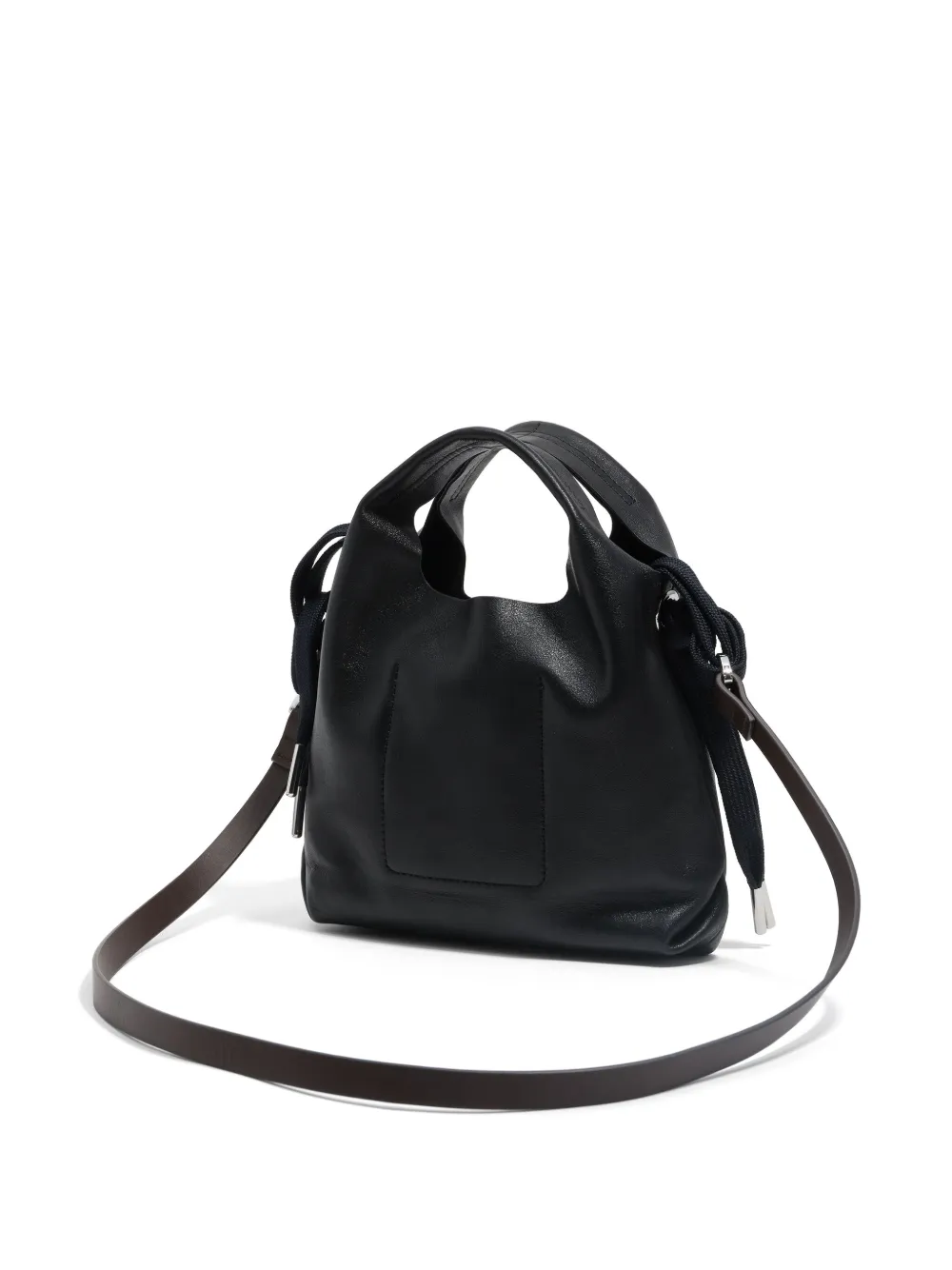 Bimba Y Lola Leather Tote Bag In Black