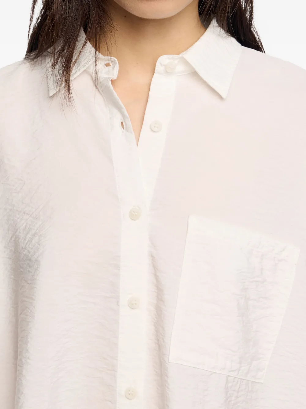 Bimba y Lola Blouse met getextureerde zak Wit