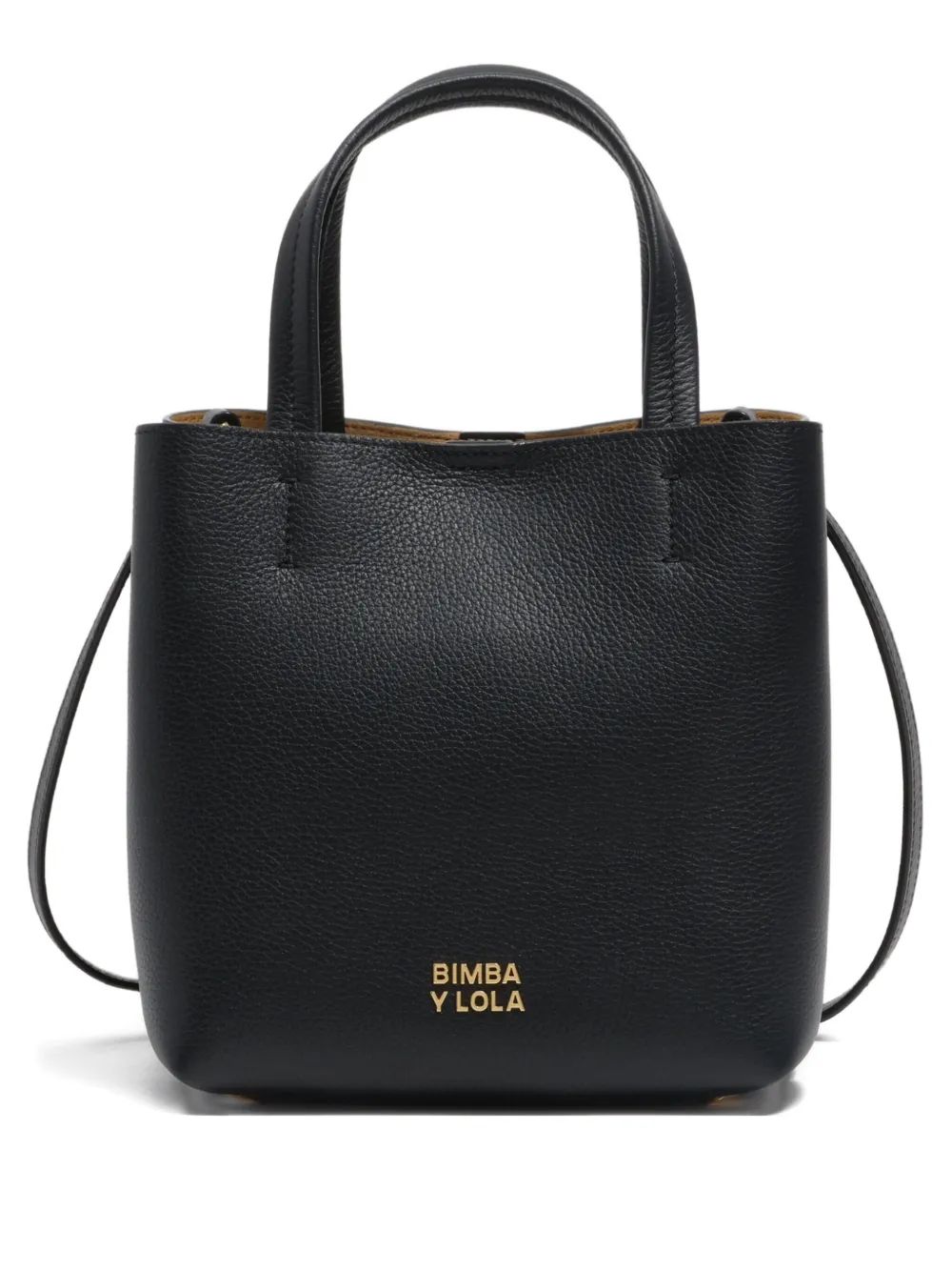 Bimba y Lola レザーサッチェルバッグ - ブラック Bimba y Lola レザーサッチェルバッグ - ブラック