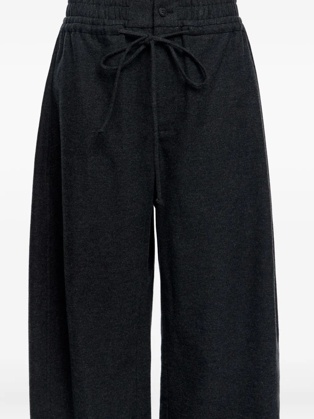 Bimba Y Lola Drawstring-fastening Cotton Trousers In Black