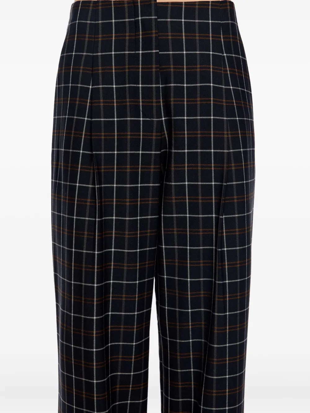 Bimba y Lola Geruite plooibroek Blauw