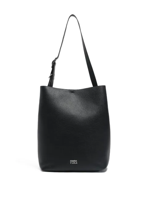 Bimba y Lola large Carlino buckle-detail leather shoulder bag