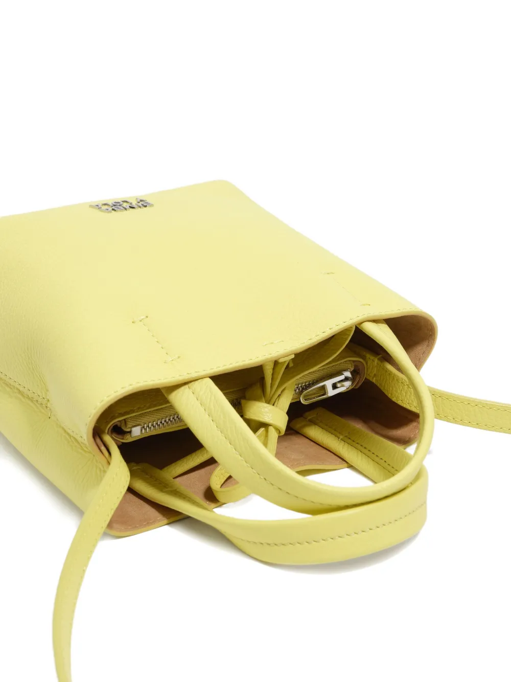 Bimba y Lola Leren shopper Geel