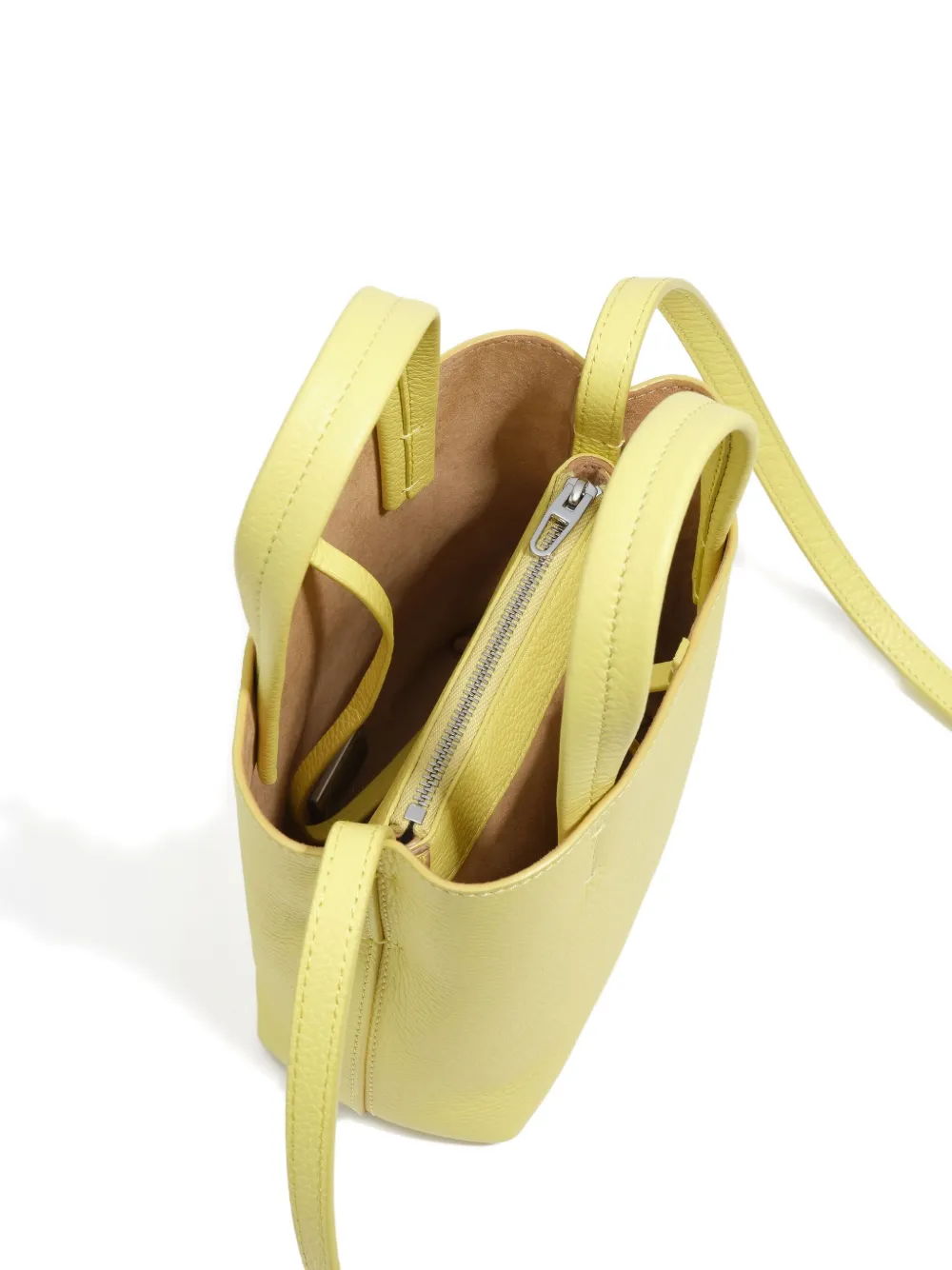 Bimba y Lola Leren shopper Geel