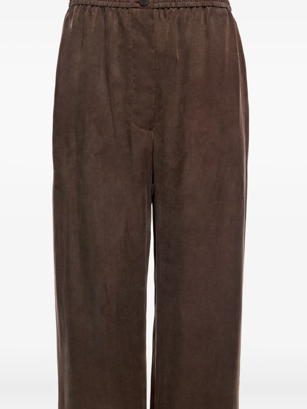 Bimba Y Lola Elasticated Waist Trousers In Brown