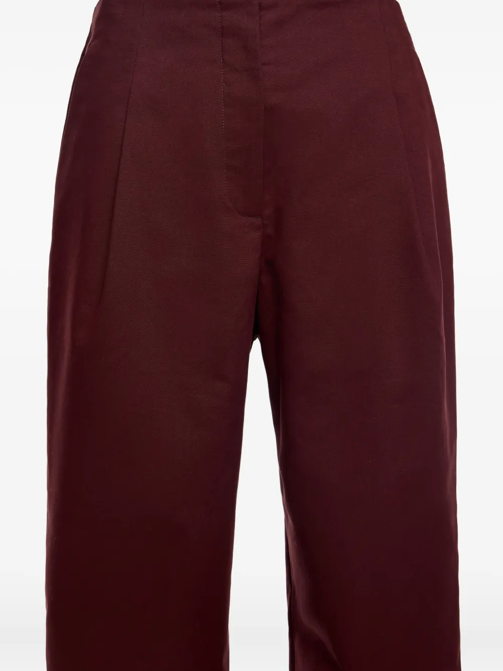 Bimba Y Lola Pleated-front Trousers In Burgundy