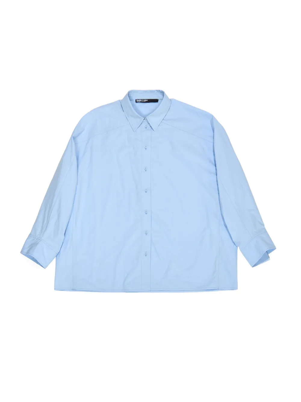 Bimba Y Lola Button-down Cotton Shirt In Blue