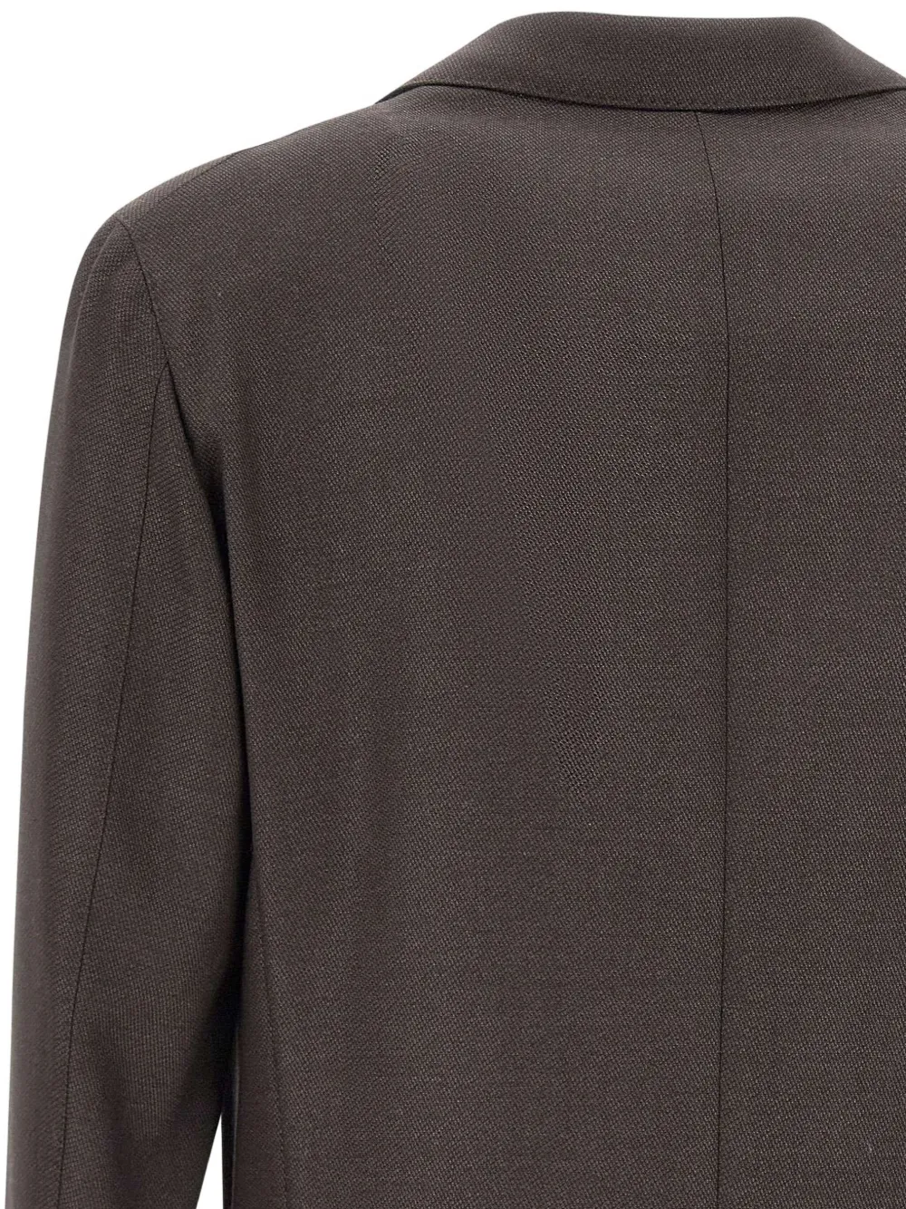 Corneliani Textured Narrow-lapels Blazer In Brown
