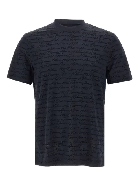 Emporio Armani playera con logo estampado