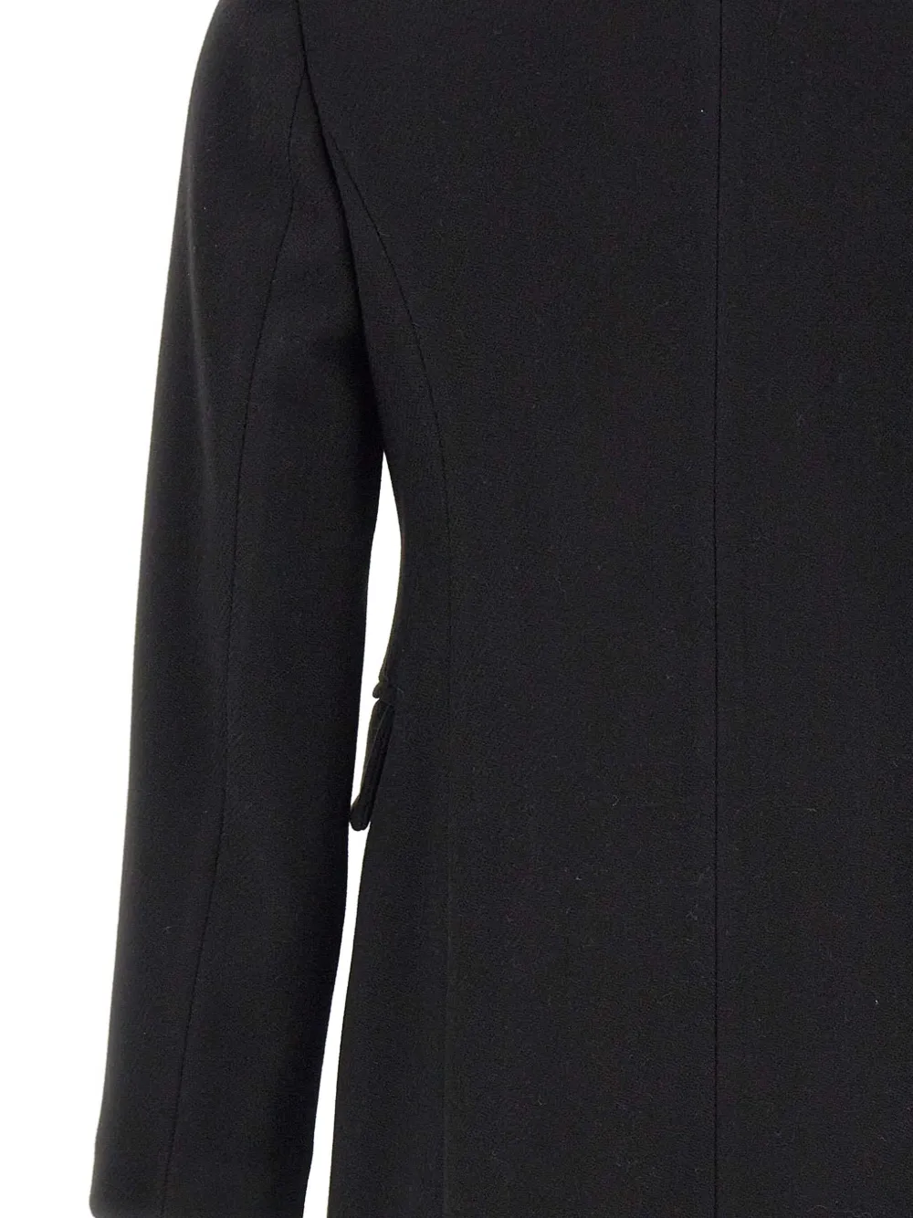 Kaos Single-breasted Flap-pocket Coat In Black