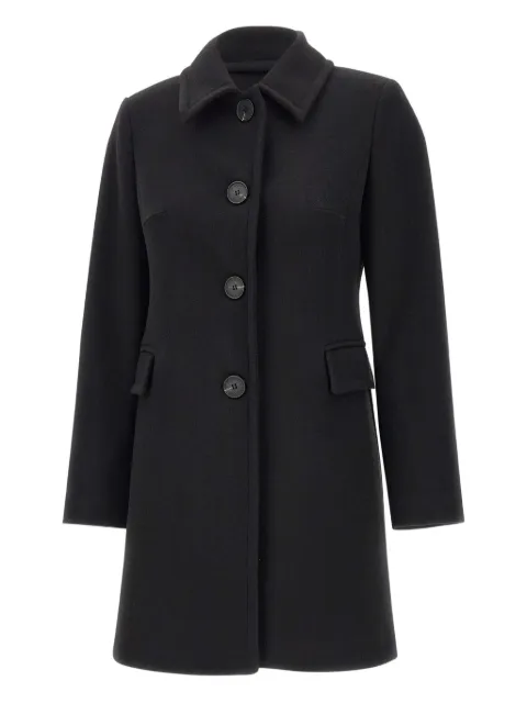 kaos  single-breasted flap-pocket coat