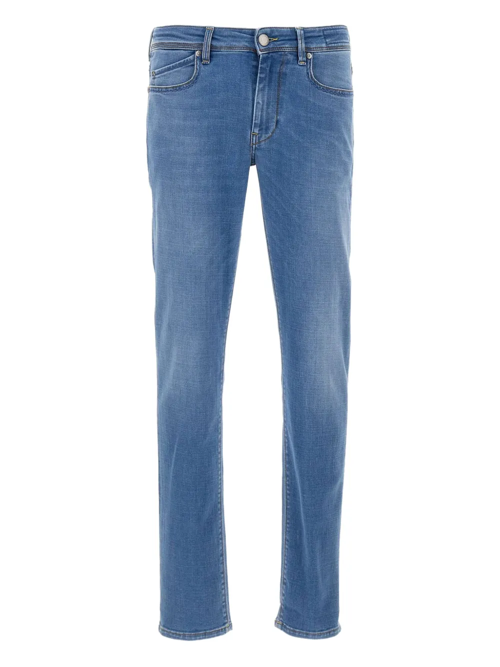 Re-hash Classic Straight-leg Jeans With Mid-rise Waist In Blue