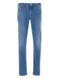 Re-Hash five-pocket logo-patch jeans - Blue