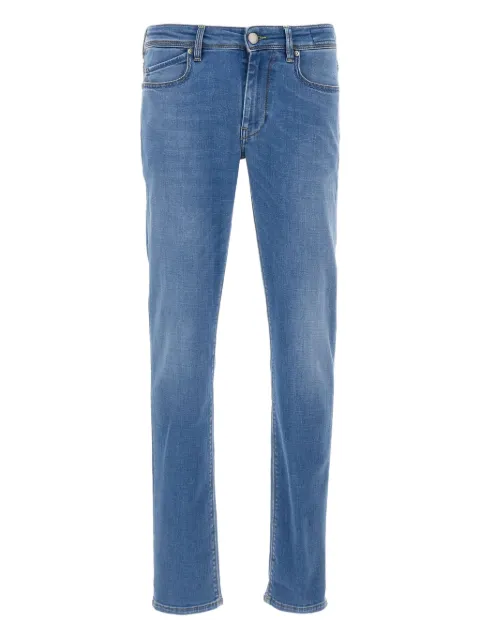 Re-Hash five-pocket logo-patch jeans