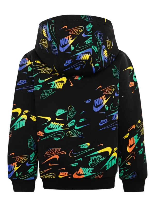nike swoosh pattern hoodie
