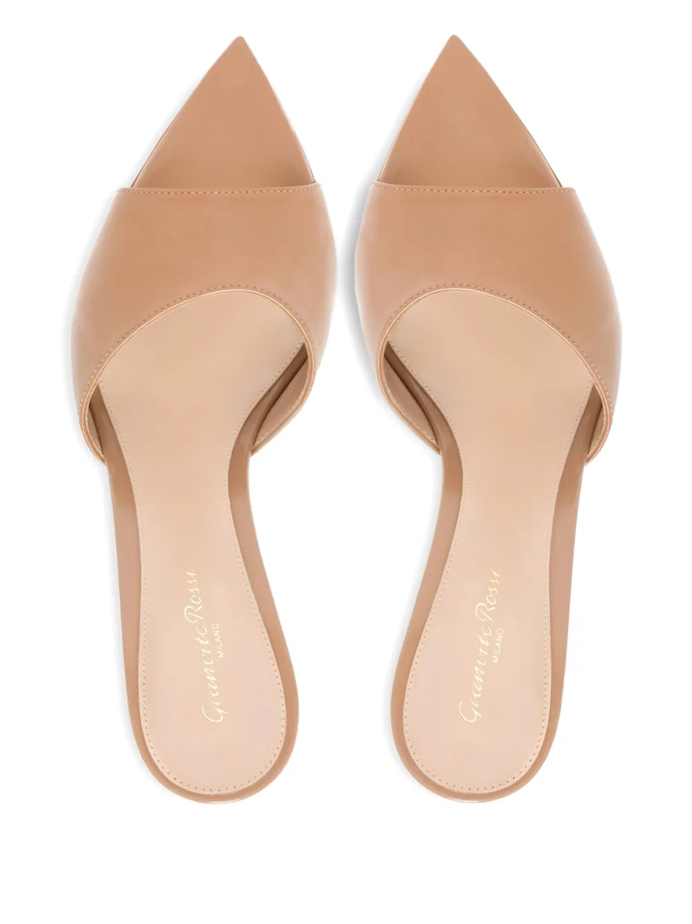 Gianvito Rossi 100 mm Dasha sandalen met plateauzool en puntige neus Bruin