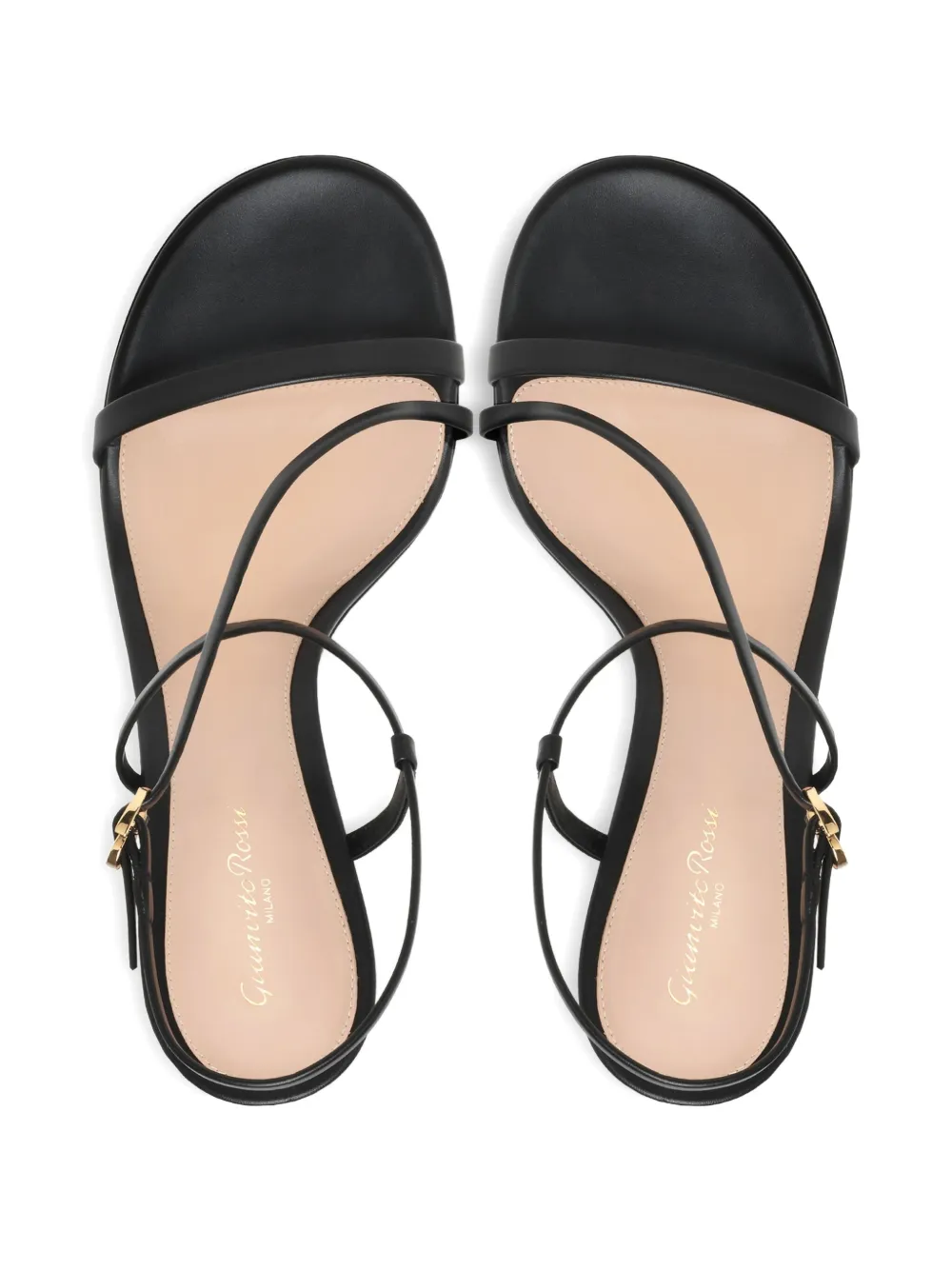 Gianvito Rossi 70 mm Ascent sandalen met gekruiste bandjes Zwart