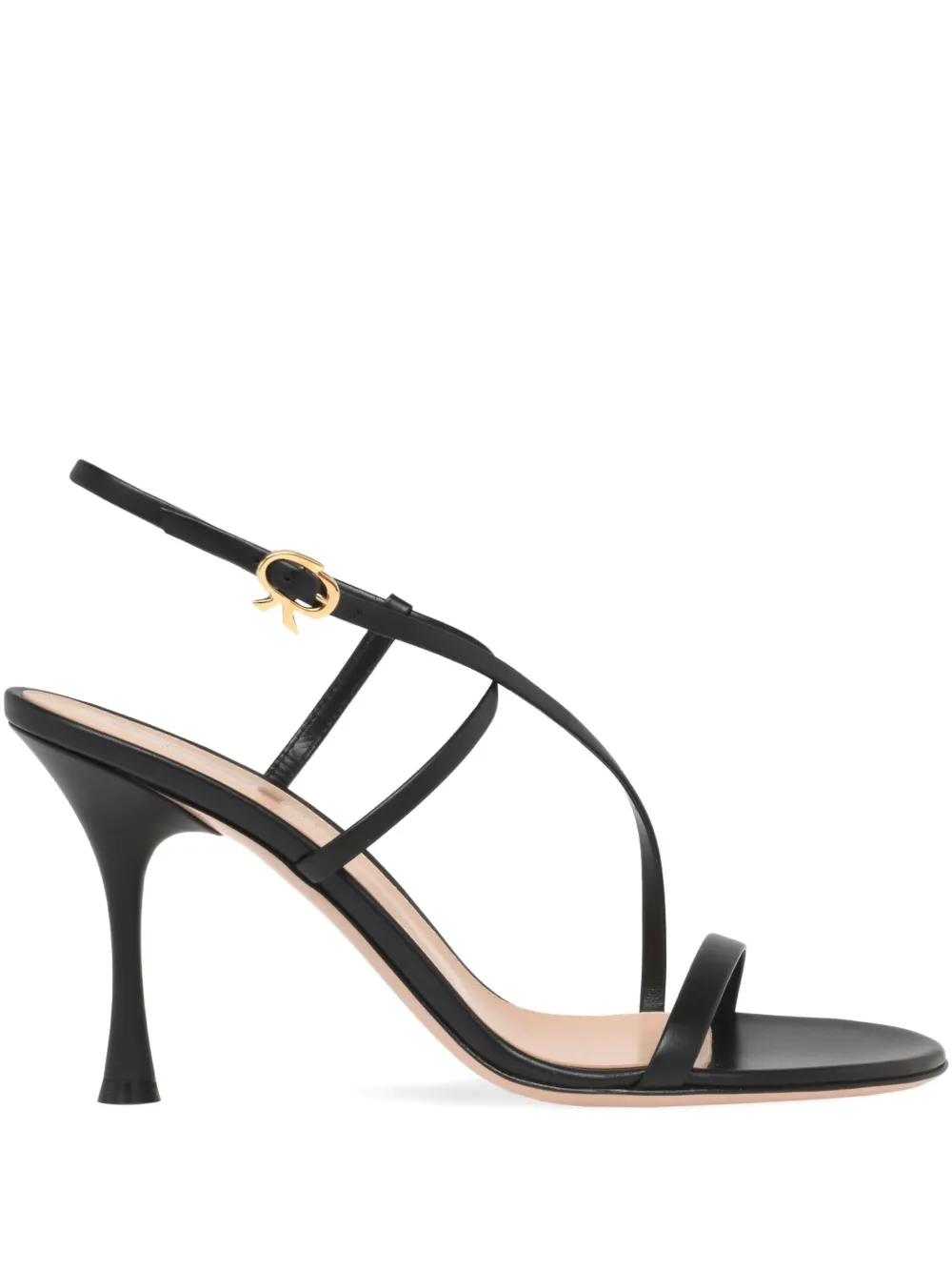 Gianvito Rossi 70 mm Ascent sandalen met gekruiste bandjes Zwart