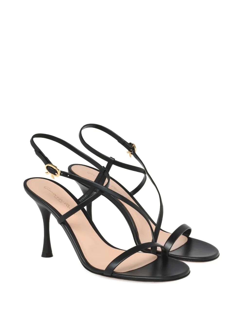 Gianvito Rossi 70 mm Ascent sandalen met gekruiste bandjes Zwart