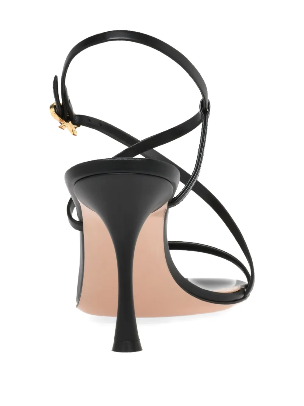 Gianvito Rossi 70 mm Ascent sandalen met gekruiste bandjes Zwart