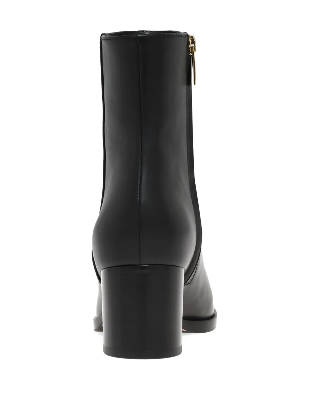 Gianvito Rossi Santiago Leather Zip-fastening Boots In Black