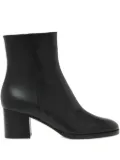 Gianvito Rossi Santiago leather zip-fastening boots - Black