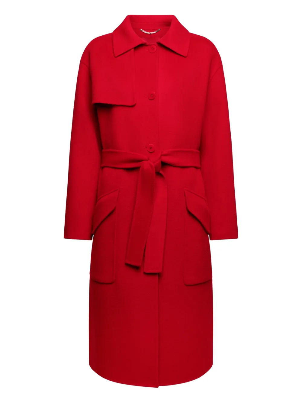 Elena Miro' Single-breasted Coat In Red